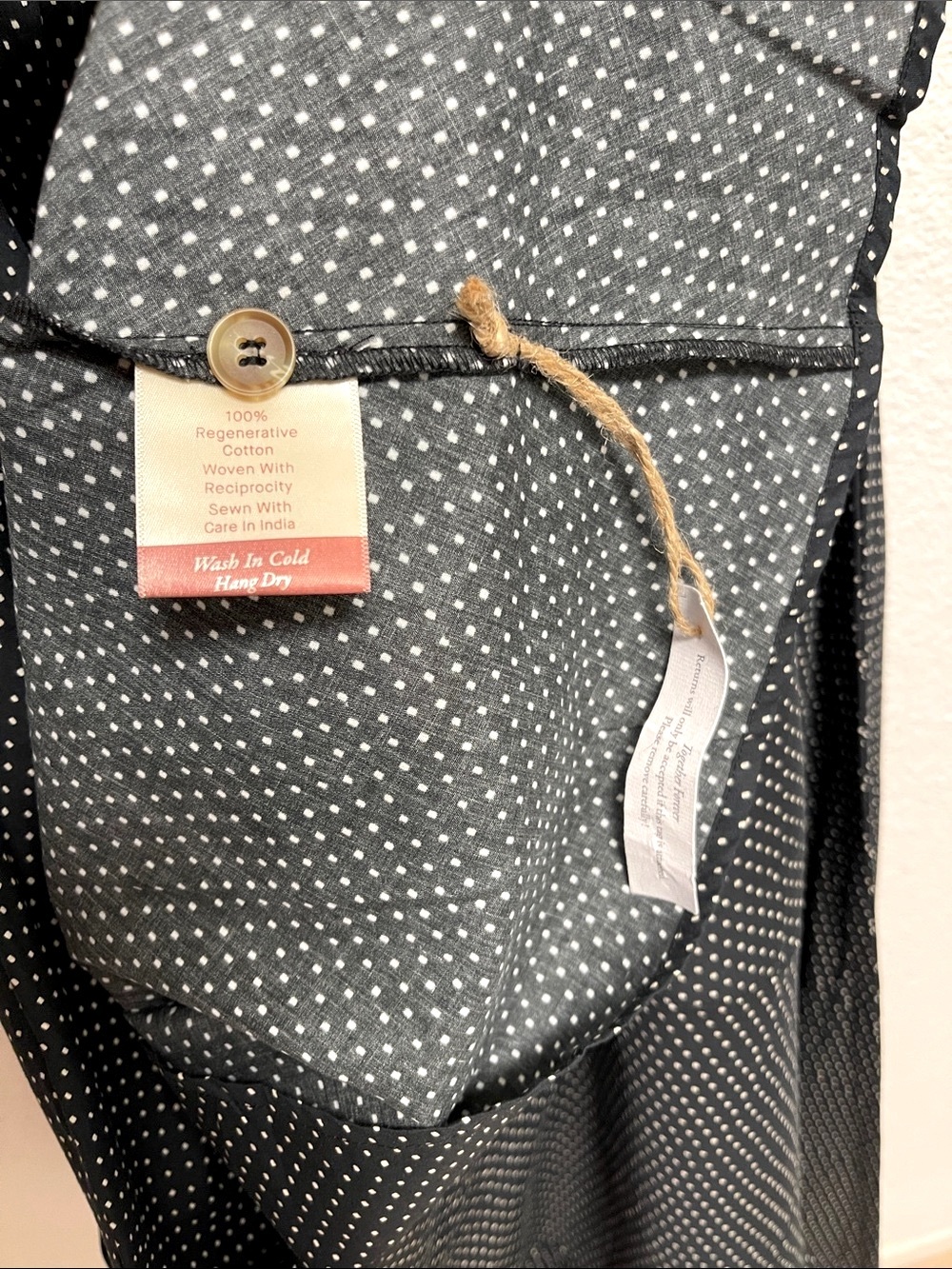 NWT Christy Dawn The Indra Dress in Noir Dot - Picture 12 of 12